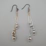 Classic Sterling Silver Multi-Strand Dangle Earrings Image 4