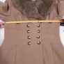 Precis Brown Tan Camel Faux Fur Collar Wool Cashmere Coat 14UK/42EU Image 10