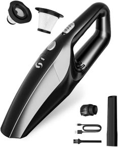 Vacuum Cleaner, Car Vacuum Cleaner Powerful with Rechargeable Battery, Portable Hand Held Vacuum Cordless with Washable HEPA Filter, Mini Vacuum Kit for Men and Women