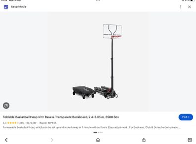 Tarmak B500 Box basketball hoop