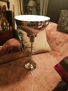 Silver metal lamp