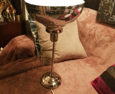 Silver metal lamp