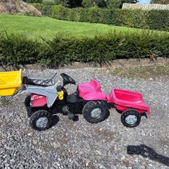 Kids Pedal Tractor and Trailer