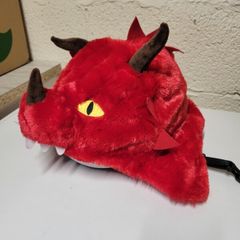 Dragon plush helmet cover
