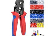 Ferrule Crimping Tool with 1250 Wire Terminal Crimp Connectors