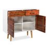 Sideboard Solid Acacia Wood 90x33.5x83 cm Image 5