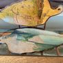 Vintage Dutch Wooden Wall Decor with Original Handpainted Scenes on the Reverse Image 5