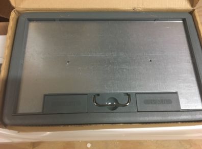 3 Compartment Electrical Floor Boxes Complete with 2 sockets and data Plate