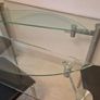 Extendable glass dining table and 3 chairs Image 2
