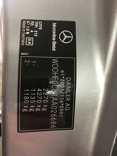 Mercedes E212, Braking