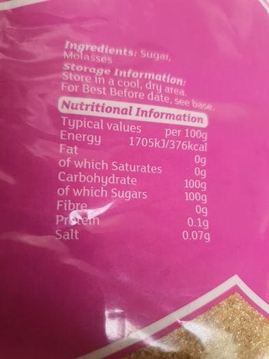 3 Kilo Bag Of GEM Brown Sugar