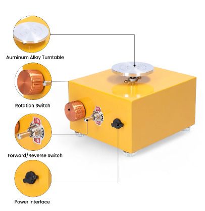 BRAND NEW DIY Clay Tool Ceramic Machine with Tray for Ceramic Work  Portable Electric Pottery Machine