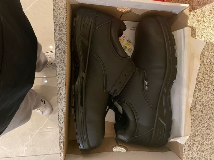 Steel cap-toe boots
