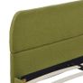 Bed Frame Green Fabric 135x190 cm Image 6