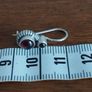 Vintage Sterling Silver Garnet Earrings. Image 2
