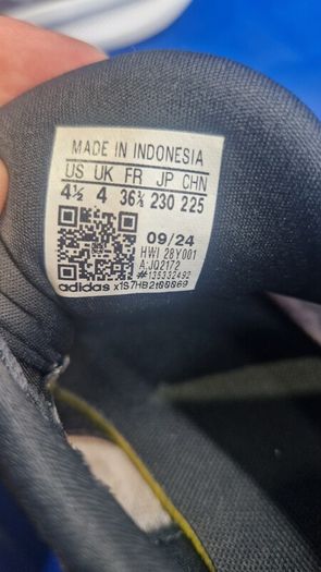 Adidas Cloudfoam Trainers Size UK 4