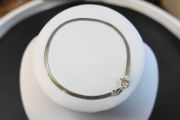 Vintage Sterling Silver 925 Flat Snake Women's Bracelet