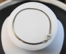 Vintage Sterling Silver 925 Flat Snake Women's Bracelet