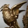 Antique gold heavy statue ornament bird Image 5