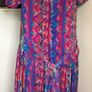 Vintage Monsoon Drop Waist Silk Dress Size Uk14 Image 2