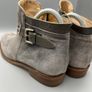 Jigsaw Ankle Boots Grey Suede Size 39 UK 6 - Zip and Buckle - Leather Sole Image 9