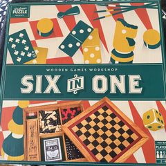Wooden Board Game Six In One
