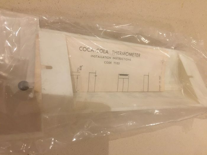 Coca Cola 1970's Thermometer New Plastic
