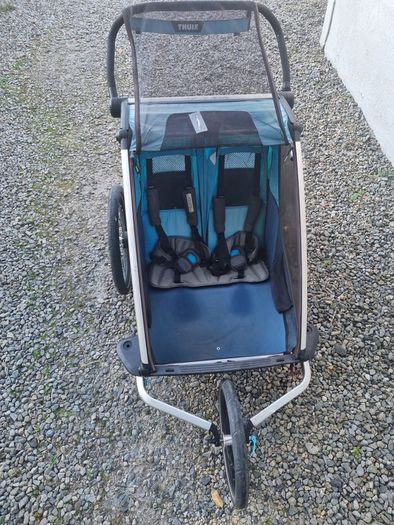 Thule bike chariot two seater double pram