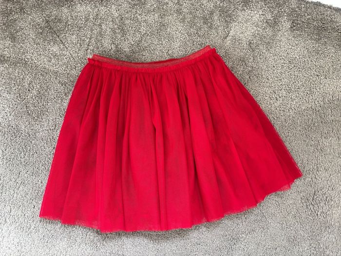 Next girl tulle red skirt 6 years 116cm