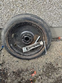 vw golf spare wheel