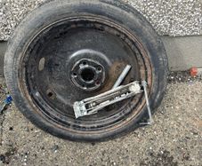 vw golf spare wheel
