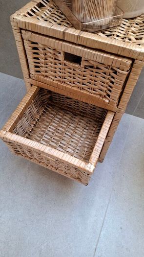 Wicker Rattan Storage Drawers