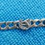 Vintage 9c 375 Yellow Gold Solid Diamond Cut Horse Shoe with Horses Head Link Bracelet 6" 9,2 grams Image 8