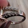 Sterling Silver Sparkling Cubic Zirconia  Cocktail Ring Image 3
