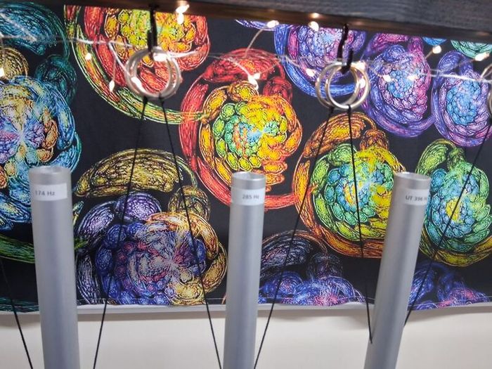 Sacred Solfeggio Pipe Chimes & Handcrafted Stand
