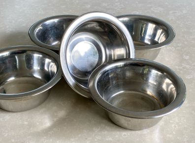 Stainless Steel Bowls (x5)