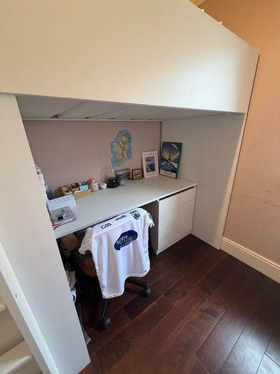 Bunk bed with desk
