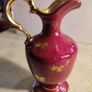 Rare find  Stunning magenta pink Limoges courting couple jug Image 3