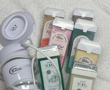 wax strip wax all set together