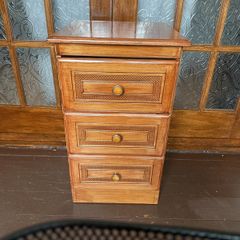 Freshly varnished bedside locker