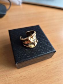 Gold Tone Ring Size P