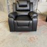 Axel Dark Grey, Light Grey & Black Leather Recliner Sofa Set Image 7