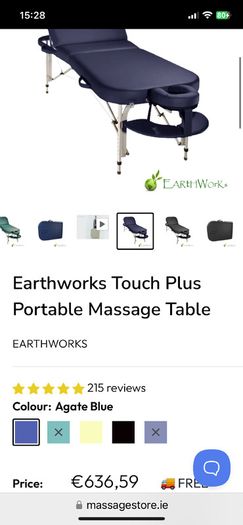 Massage table