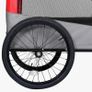 2-in-1 Pet Bike Trailer & Jogging Stroller Red and Grey Image 2