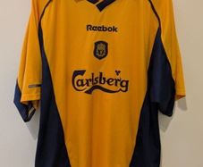 Liverpool 2000 away football jersey shirt large mens mint New Balance