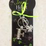 Name Initial Keyring with Bag Clip Image 4