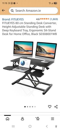 65 cm FITUEYES Premium Standing desk converter