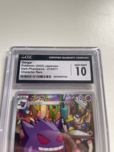 Gem Mint CGC 10 Gengar - (2022) Japanese Dark Phantasma 074/071