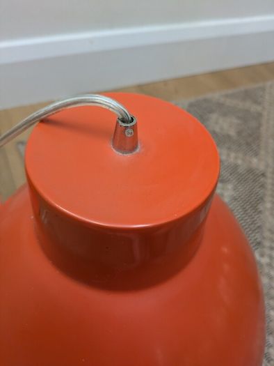 Pendant light 'Anteros 38' Industrial orange/metal - Suitable for LED / Indoor