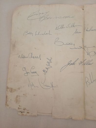 Autographed celtic pool picture